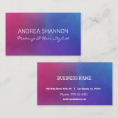 Benutzerdefiniert rosa und blau visitenkarte (Vorne/Hinten)