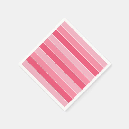 Benutzerdefiniert rosa, weiß gestrichelte Blankovo Serviette (Ecke)