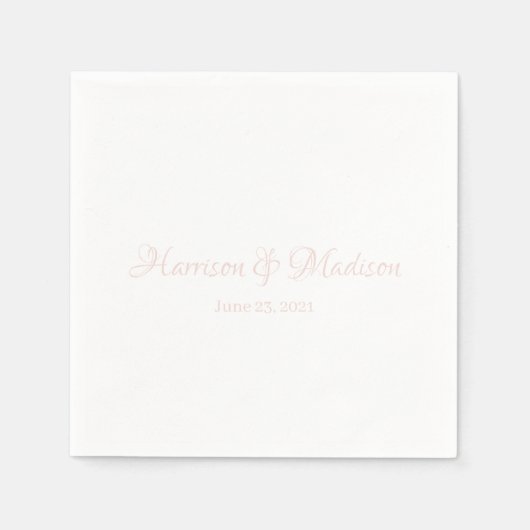 Benutzerdefiniert rot rosa Skript Couple Name Datu Serviette (Vorderseite)