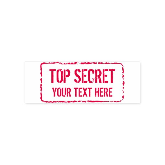 Benutzerdefiniert rote Tinte TOP SECRET vertraulic Permastempel (Design)