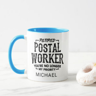 Benutzerdefiniert Ruhestand Postmitarbeiter Ruhest Tasse