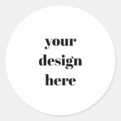 Benutzerdefiniert Runder Aufkleber (Vorderseite)