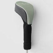 Benutzerdefiniert Salbeigrün Solid Golf Headcover (angewinkelt)