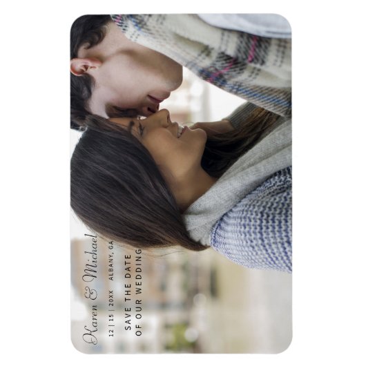 Benutzerdefiniert Save the Date - Personalisiertes Magnet (Vertikal)