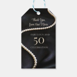 Benutzerdefiniert Schwarz 50 und Fabelhaft Geschenkanhänger