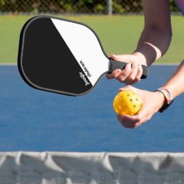 Benutzerdefiniert Schwarz und Weiß Pickleball Schläger