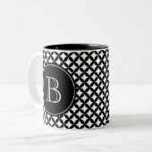 Benutzerdefiniert Schwarz/Weiß Zweifarbige Tasse (Vorderseite Links)