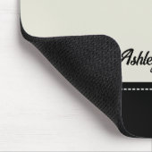 Benutzerdefiniert schwarzes beiges personalisierte mousepad (Ecke)