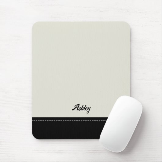 Benutzerdefiniert schwarzes beiges personalisierte mousepad (Mit Mouse)