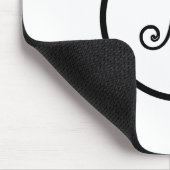 Benutzerdefiniert Schwarzweiß-Erstausgaben Mousepad (Ecke)