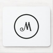 Benutzerdefiniert Schwarzweiß-Erstausgaben Mousepad (Vorne)