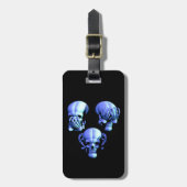 Benutzerdefiniert Siehe Hörgeräusch ohne böse Skul Gepäckanhänger (Vorderseite vertikal)