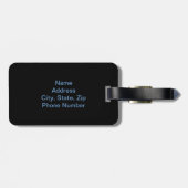 Benutzerdefiniert Siehe Hörgeräusch ohne böse Skul Gepäckanhänger (Rückseite horizontal)