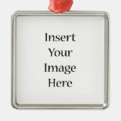 Benutzerdefiniert Silbernes Ornament (Vorne)