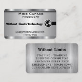 Benutzerdefiniert - Silver- und Black Business Des Visitenkarte (Vorne/Hinten)