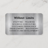 Benutzerdefiniert - Silver- und Black Business Des Visitenkarte (Rückseite)