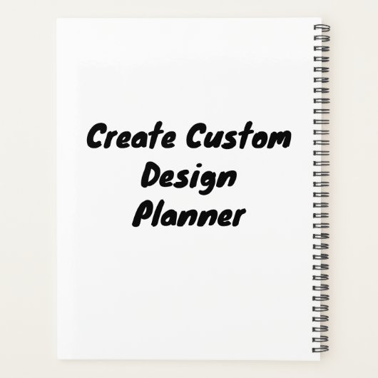 Benutzerdefiniert Soft Cover erstellen, Black Spir Planer (Rückseite)