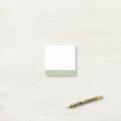 benutzerdefiniert solide Salbei grün natürlich bra Post-it Klebezettel (Auf Schreibtisch)