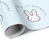 Benutzerdefiniert Some Bunny wird Eins 1. Geburtst Geschenkpapier (Rolleneckpunkt)