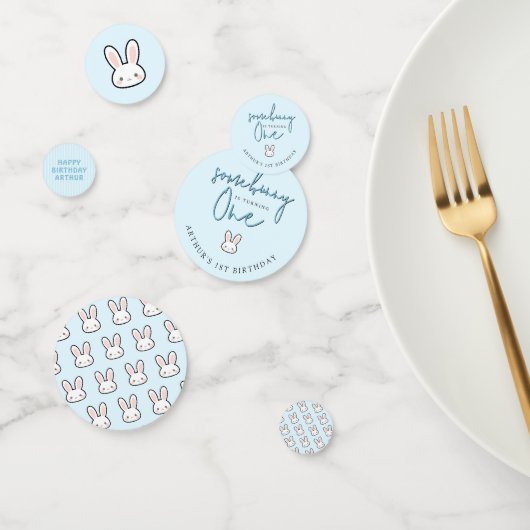 Benutzerdefiniert Some Bunny wird Eins 1. Geburtst Konfetti (Gruppe)
