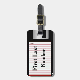 Benutzerdefiniert Spaß und nerdig Diskette doppels Gepäckanhänger