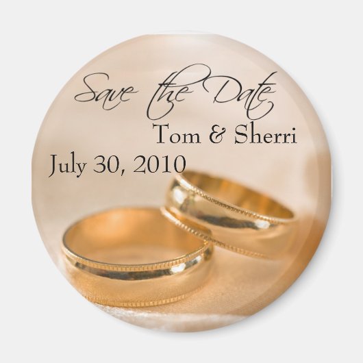 Benutzerdefiniert Speichern der Datumsmagnete Magnet (Vorne)