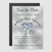 Benutzerdefiniert Speichern Sie die Datumsmagnete, Magneteinladung (Vorne/Hinten)