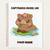 Benutzerdefiniert süß Kawaii Capybara Modus Planer (Vorderseite)