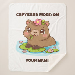 Benutzerdefiniert Süß Kawaii Capybara Modus Sherpadecke