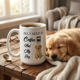 Benutzerdefiniert Süßer Hundeliebhaber Personalisi Kaffeetasse