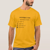 Benutzerdefiniert T - Shirt der Name Text Info Com (Vorderseite)
