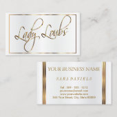 Benutzerdefiniert - Text mit Gold-Script Visitenkarte (Vorne/Hinten)