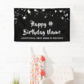 Benutzerdefiniert Text und Farbe der schwarzen Sil Banner (Insitu)