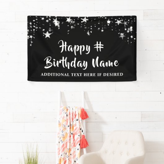 Benutzerdefiniert Text und Farbe der schwarzen Sil Banner (Insitu)