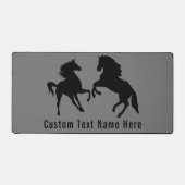 Benutzerdefiniert Text und Farben für Pferde Schreibtischunterlage (Vorderseite)