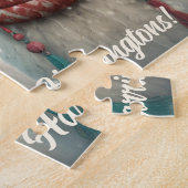 Benutzerdefiniert Text Winter Llamas Puzzle (Seite)