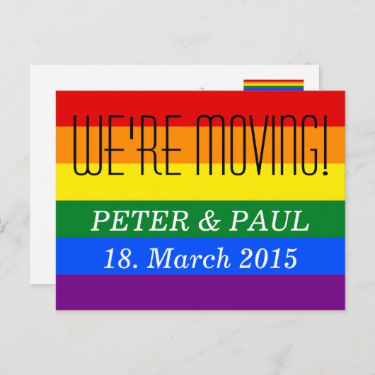 Benutzerdefiniert Text, Zeichen, Bild und Hintergr Ankündigungspostkarte (Vorne/Hinten)