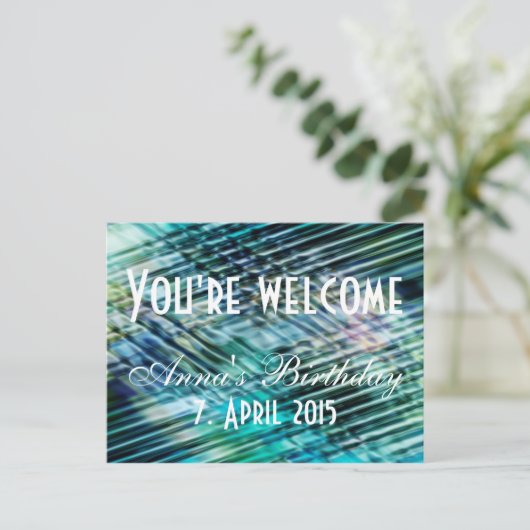 Benutzerdefiniert Text, Zeichen, Bild und Hintergr Postkarte (Stehend Vorderseite)