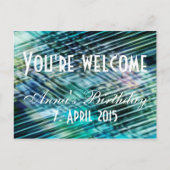 Benutzerdefiniert Text, Zeichen, Bild und Hintergr Postkarte (Vorderseite)