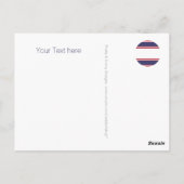 Benutzerdefiniert Text, Zeichen, Bild und Hintergr Postkarte (Rückseite)