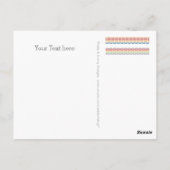 Benutzerdefiniert Text, Zeichen, Bild und Hintergr Postkarte (Rückseite)