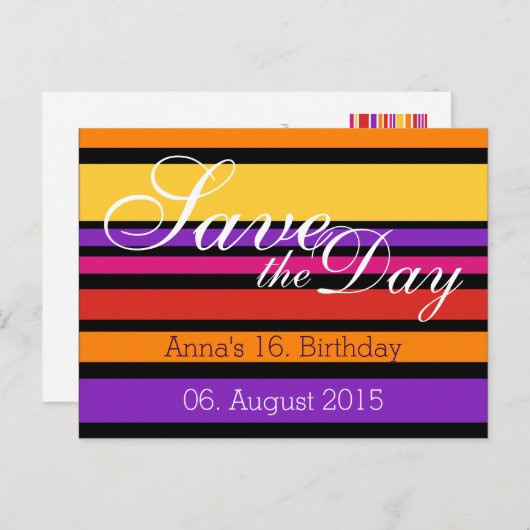 Benutzerdefiniert Text, Zeichen, Bild und Hintergr Postkarte (Vorne/Hinten)