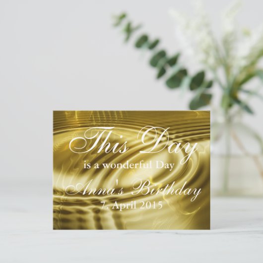 Benutzerdefiniert Text, Zeichen, Bild und Hintergr Postkarte (Stehend Vorderseite)