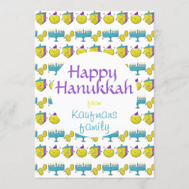Benutzerdefiniert tragen Sie Ihren Namen Hanukkah Einladung
