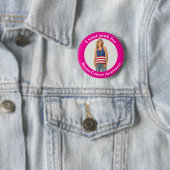 Benutzerdefiniert Tragen Sie Rosa für Brustkrebs-B Button (Beispiel)