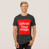 Benutzerdefiniert  Tri-Blend shirt (Vorderseite voll)