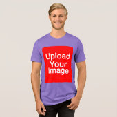 Benutzerdefiniert  Tri-Blend shirt (Vorderseite voll)