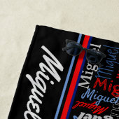 Benutzerdefiniert über den grafischen Namen grau s Strandtuch (Beispiel)