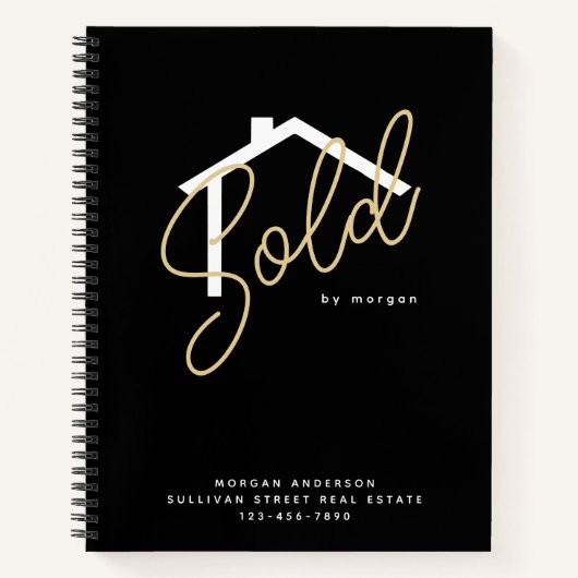 Benutzerdefiniert verkauft durch Real Anwesen Agen Notizblock (Vorderseite)