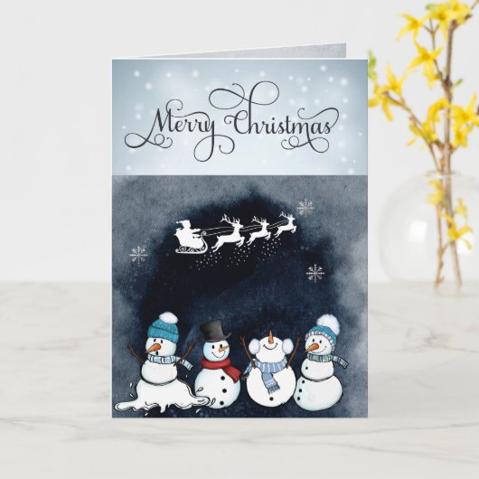 Benutzerdefiniert Vermisste Weihnachtskarte Karte (Gelbe Blume)